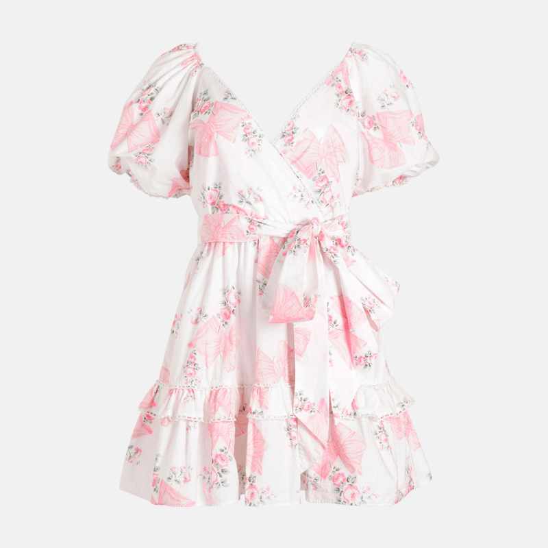 Super Flea Market+Love Shack Fancy+Pink bow dress+Erica Pelosini+thumbnail